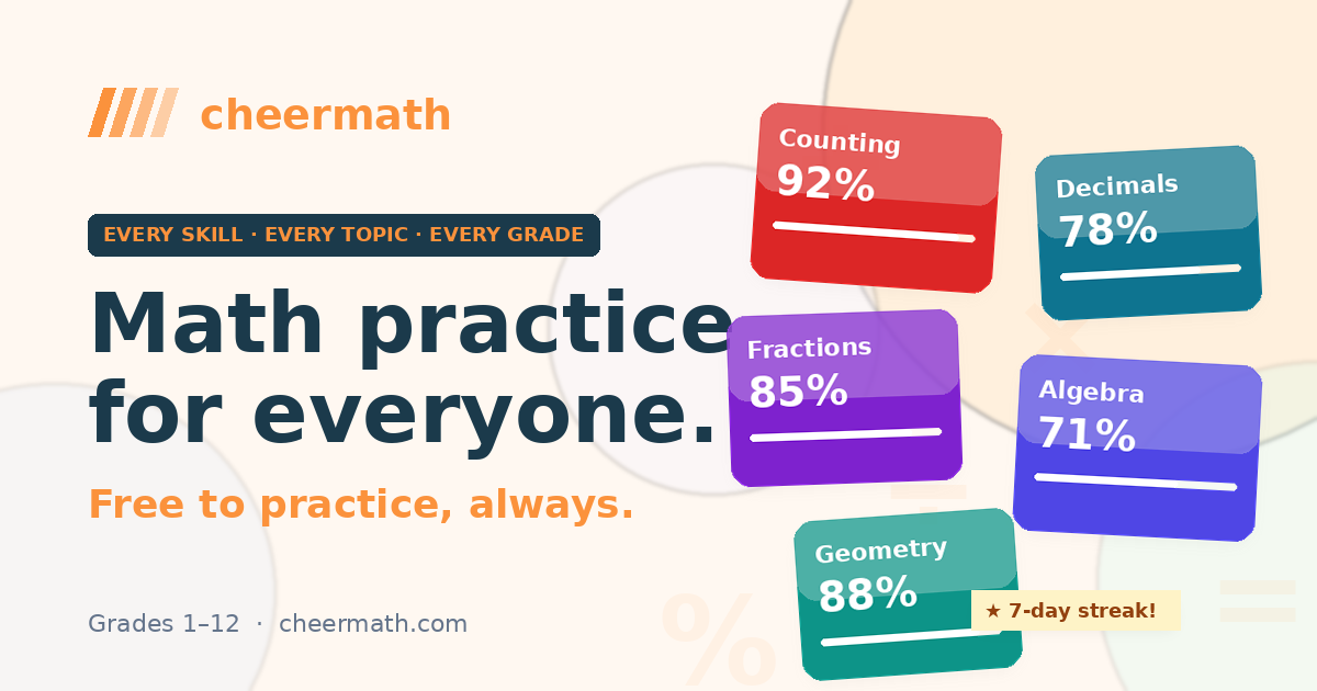 CheerMath — Math practice for everyone